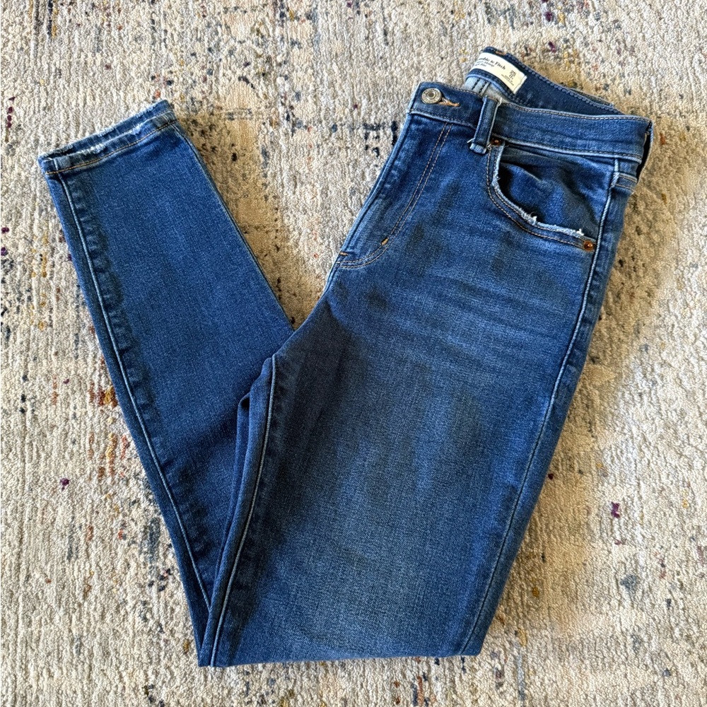 Abercrombie & Fitch Dark Blue Super Skinny Jeans